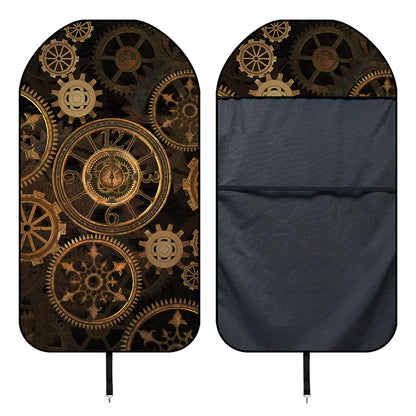 Vintage Steampunk Gears Print Waterproof Car Seat Cover
