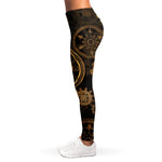 Vintage Steampunk Gears Print Women's Leggings