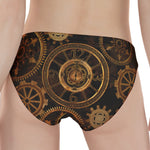 Vintage Steampunk Gears Print Women's Panties
