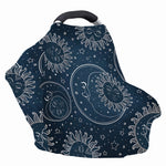 Vintage Sun And Moon Pattern Print Baby Seat Cover