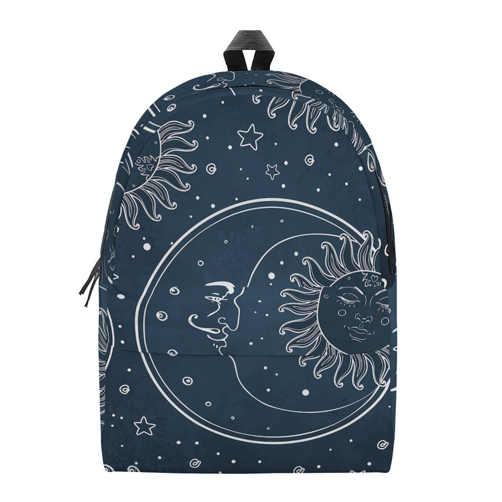 Vintage Sun And Moon Pattern Print Backpack