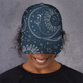 Vintage Sun And Moon Pattern Print Baseball Cap