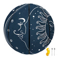 Vintage Sun And Moon Pattern Print Basketball