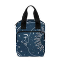 Vintage Sun And Moon Pattern Print Bible Tote Bag