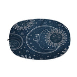 Vintage Sun And Moon Pattern Print Car Side Mirror Covers