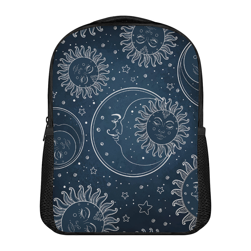 Vintage Sun And Moon Pattern Print Casual Backpack