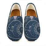 Vintage Sun And Moon Pattern Print Casual Shoes