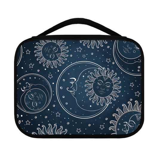 Vintage Sun And Moon Pattern Print Classic Bible Case