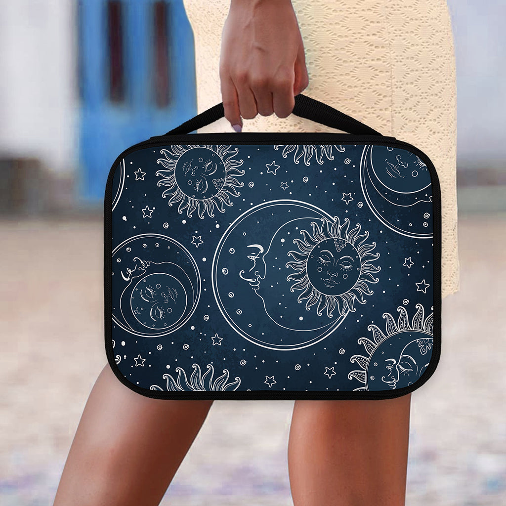 Vintage Sun And Moon Pattern Print Classic Bible Case