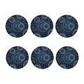 Vintage Sun And Moon Pattern Print Coaster Set