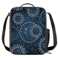 Vintage Sun And Moon Pattern Print Crossbody Lunch Bag