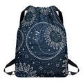 Vintage Sun And Moon Pattern Print Drawstring Backpack