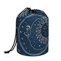 Vintage Sun And Moon Pattern Print Drawstring Makeup Bag