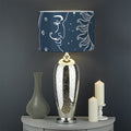 Vintage Sun And Moon Pattern Print Drum Lamp Shade