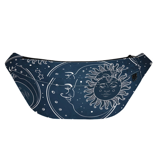 Vintage Sun And Moon Pattern Print Fanny Pack