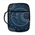 Vintage Sun And Moon Pattern Print Front Pocket Bible Bag