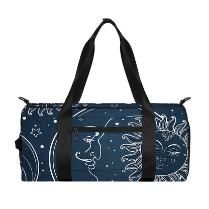 Vintage Sun And Moon Pattern Print Gym Bag
