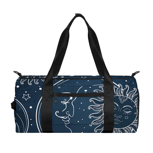 Vintage Sun And Moon Pattern Print Gym Bag