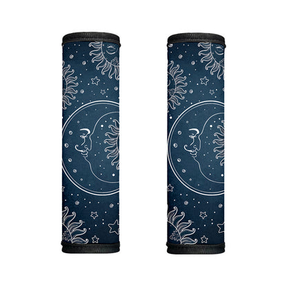 Vintage Sun And Moon Pattern Print Handle Covers