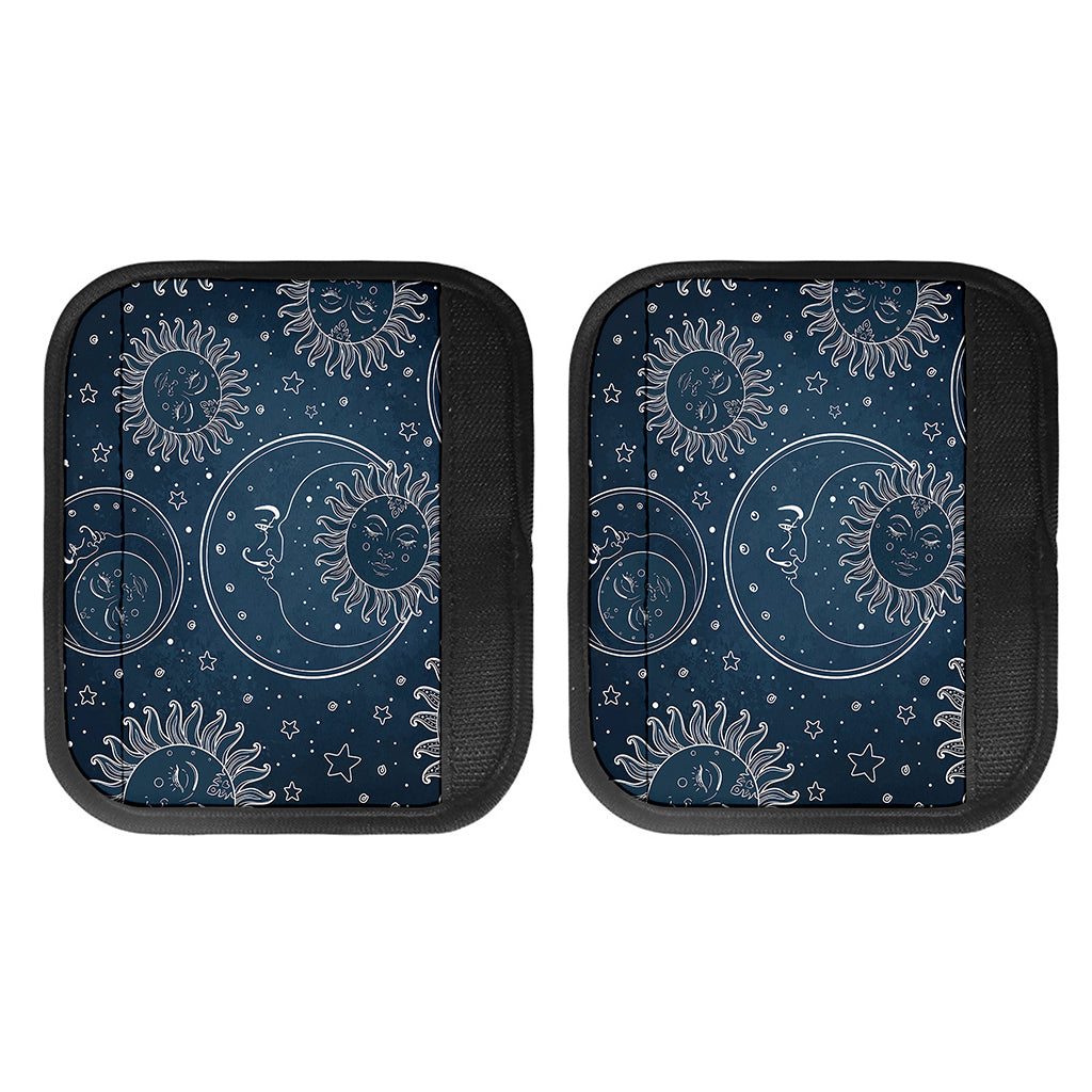 Vintage Sun And Moon Pattern Print Handle Covers