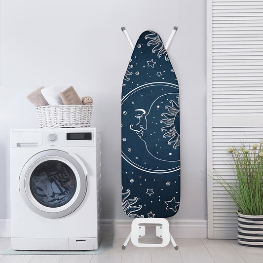 Vintage Sun And Moon Pattern Print Ironing Board Cover
