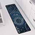 Vintage Sun And Moon Pattern Print Long Kitchen Mat