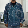 Vintage Sun And Moon Pattern Print Men's Shirt Jacket
