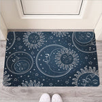 Vintage Sun And Moon Pattern Print Rubber Doormat
