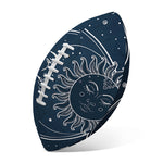 Vintage Sun And Moon Pattern Print Rugby Ball