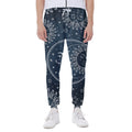 Vintage Sun And Moon Pattern Print Joggers