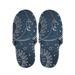 Vintage Sun And Moon Pattern Print Slippers