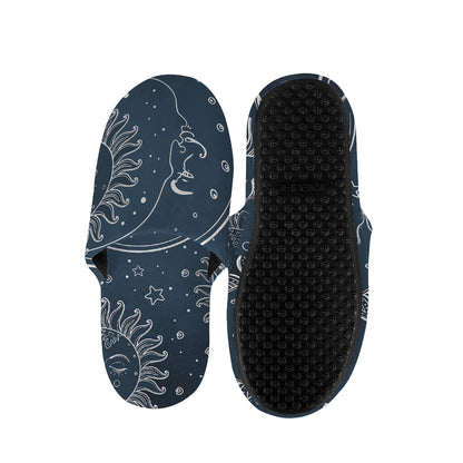 Vintage Sun And Moon Pattern Print Slippers