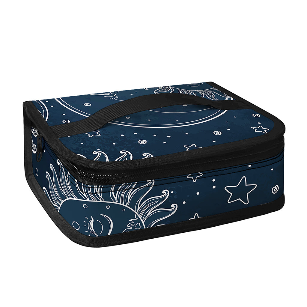 Vintage Sun And Moon Pattern Print Small Lunch Bag