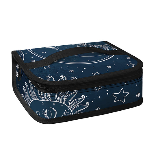 Vintage Sun And Moon Pattern Print Small Lunch Bag