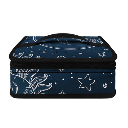 Vintage Sun And Moon Pattern Print Small Lunch Bag