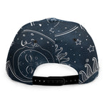 Vintage Sun And Moon Pattern Print Snapback Cap