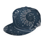 Vintage Sun And Moon Pattern Print Snapback Cap