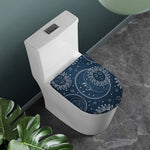 Vintage Sun And Moon Pattern Print Toilet Lid Cover
