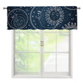 Vintage Sun And Moon Pattern Print Window Valance
