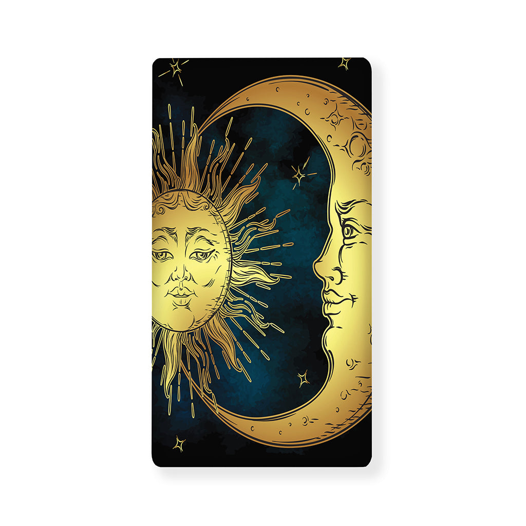 Vintage Sun And Moon Print Baby Crib Sheet