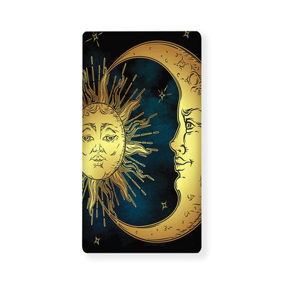Vintage Sun And Moon Print Baby Crib Sheet