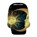 Vintage Sun And Moon Print Baby Seat Cover