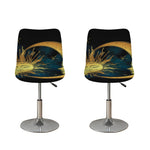 Vintage Sun And Moon Print Bar Stool Covers
