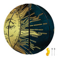Vintage Sun And Moon Print Basketball