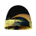 Vintage Sun And Moon Print Beanie