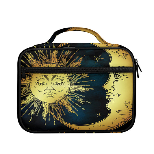 Vintage Sun And Moon Print Briefcase Bible Bag
