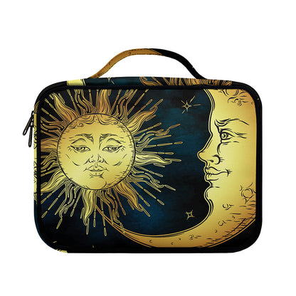Vintage Sun And Moon Print Briefcase Bible Bag