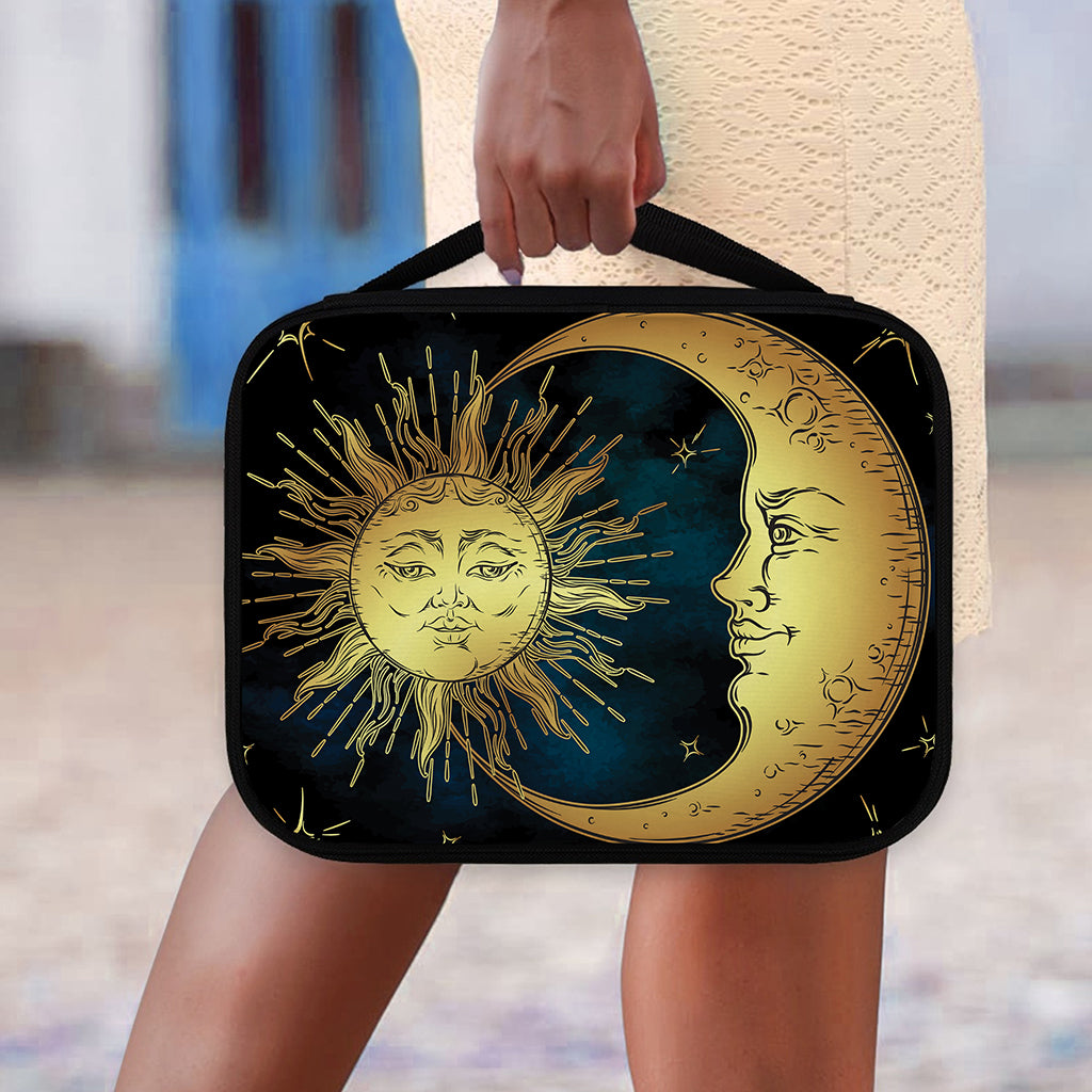 Vintage Sun And Moon Print Classic Bible Case