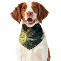 Vintage Sun And Moon Print Dog Bandana