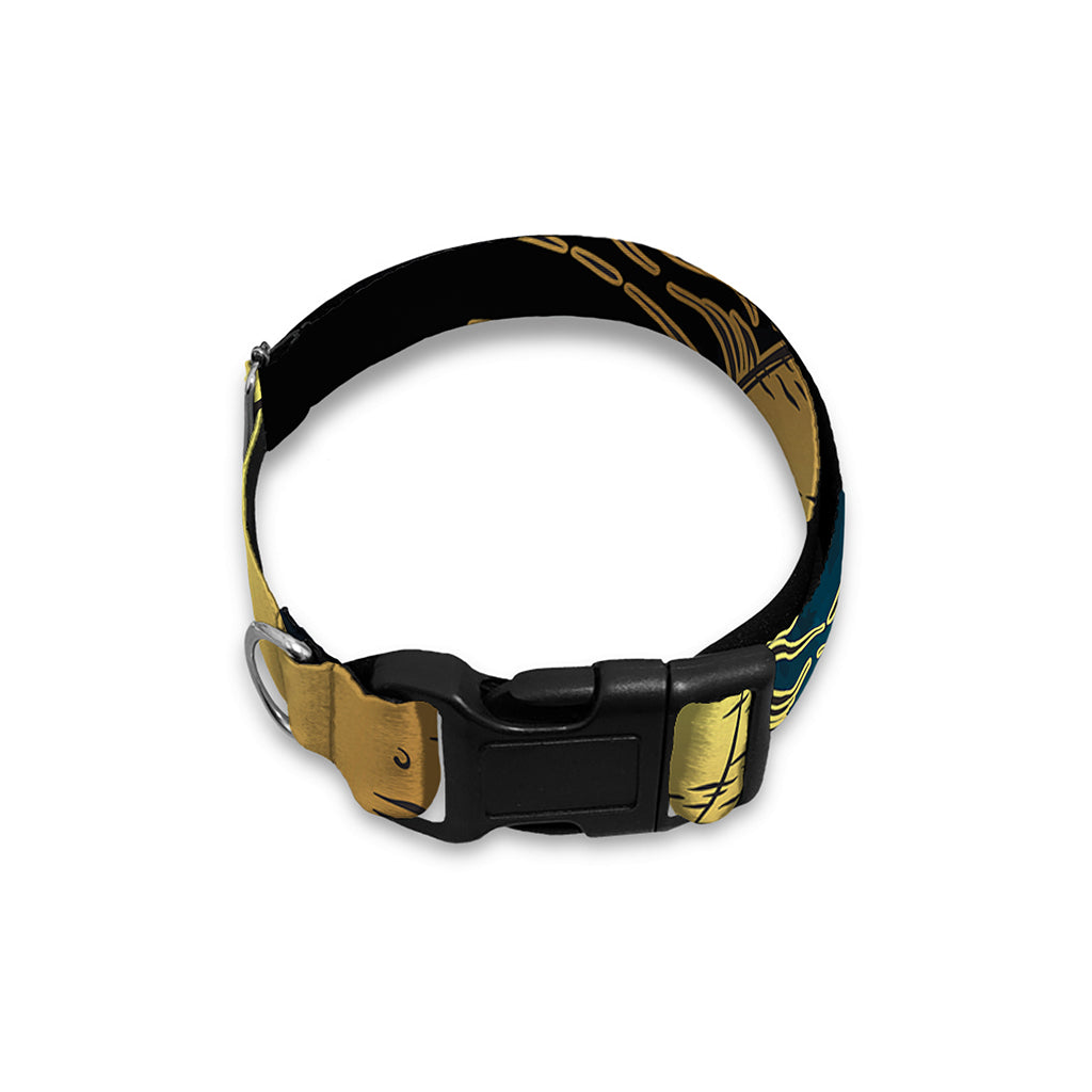 Vintage Sun And Moon Print Dog Collar